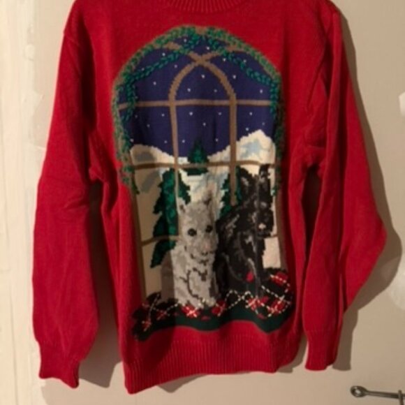 VINTAGE Christmas Sweater Tabi International Size Medium - Picture 1 of 5